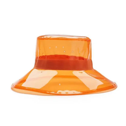 Pvc Wide Brim Bucket Hat