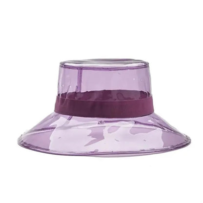 Pvc Wide Brim Bucket Hat