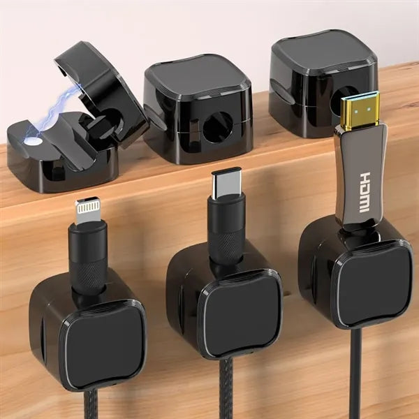 6 Pcs Magnetic Data Cable Organizer