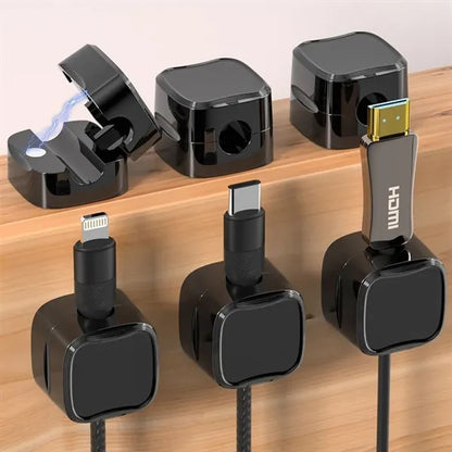 6 Pcs Magnetic Data Cable Organizer