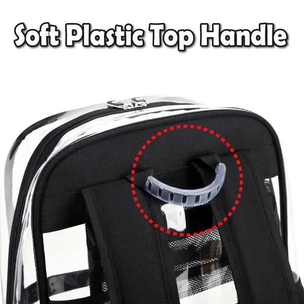 PVC Waterproof Transparent School Backpack