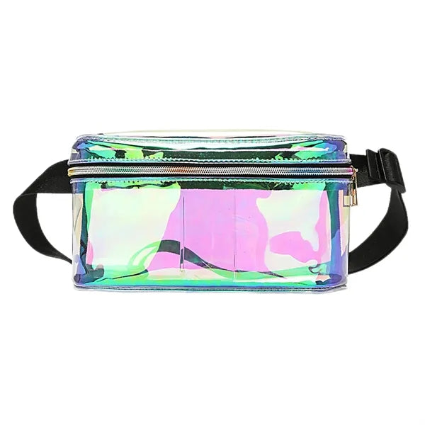 Large Transparent Laser Belt Bag