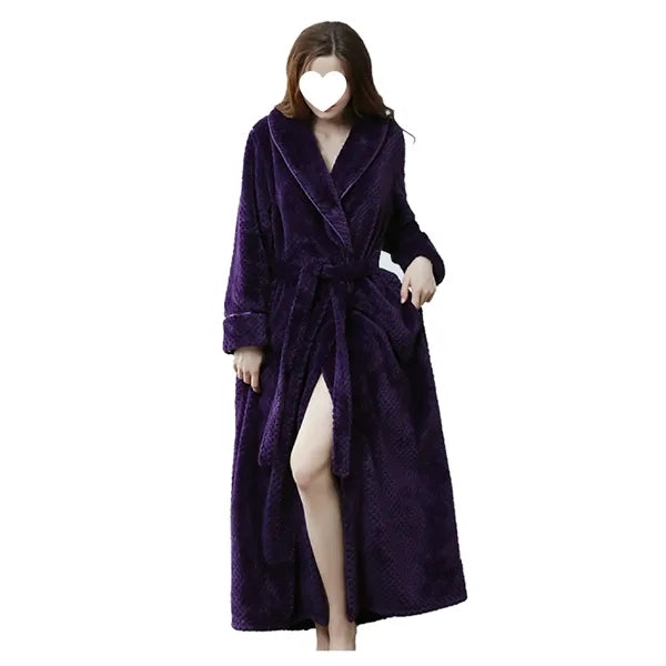 Plush One-Piece Bathrobe