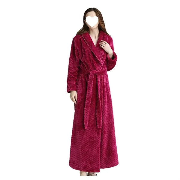 Plush One-Piece Bathrobe