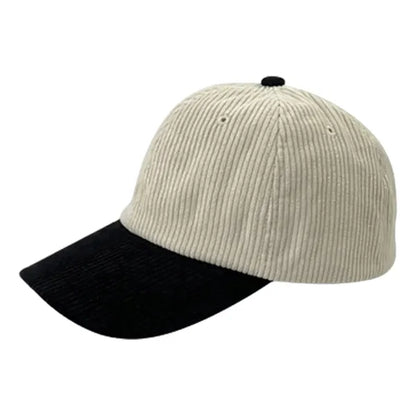 Two-Tone Corduroy Baseball Cap