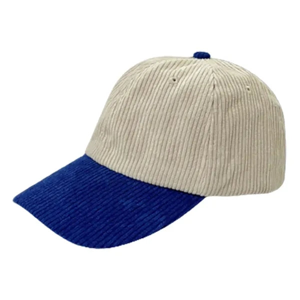 Two-Tone Corduroy Baseball Cap