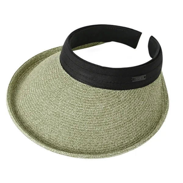 Women's Wide Brim Sun Protective Straw Hat