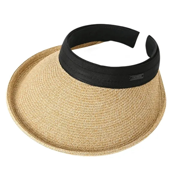 Women's Wide Brim Sun Protective Straw Hat