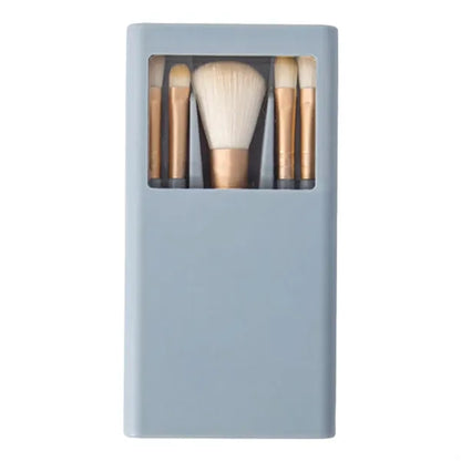 Mini 5Pcs Travel Makeup Brush Kits With Plastic Box