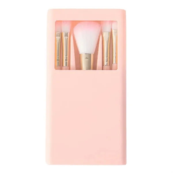 Mini 5Pcs Travel Makeup Brush Kits With Plastic Box