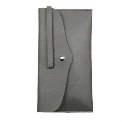 Pu Button Pouch Handbag For 15Pcs Makeup Brushes