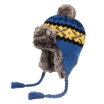 Winter Ear Protection Pom-Pom Hat