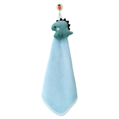 Coral Velvet Hangable Cute Hand Towel