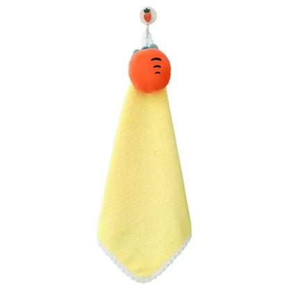 Coral Velvet Hangable Cute Hand Towel