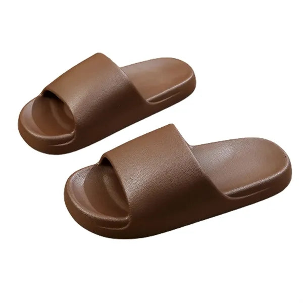 Pure Color Thick Sole Pillow Slipper