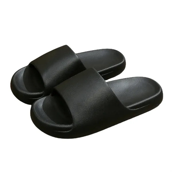 Pure Color Thick Sole Pillow Slipper