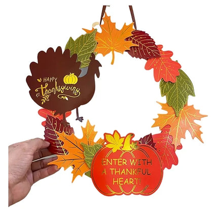 Thanksgiving Paper Wreath