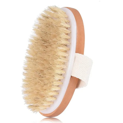 Oval Wooden Bath Body Brush