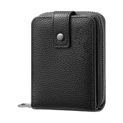 Litchi Grain Pu Leather Card Wallets