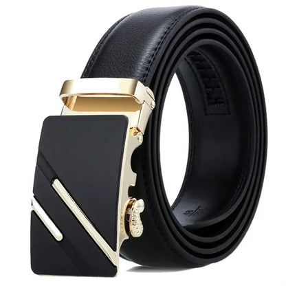 Men Leather Business Belt