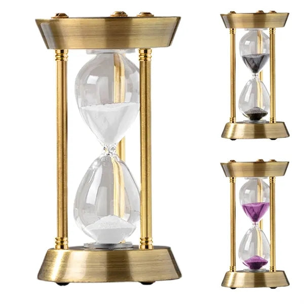 15 Minutes Zinc Plated Hourglass Timer