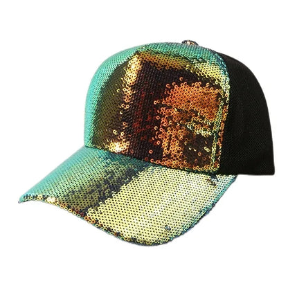 Laser Sequin Baseball Cap