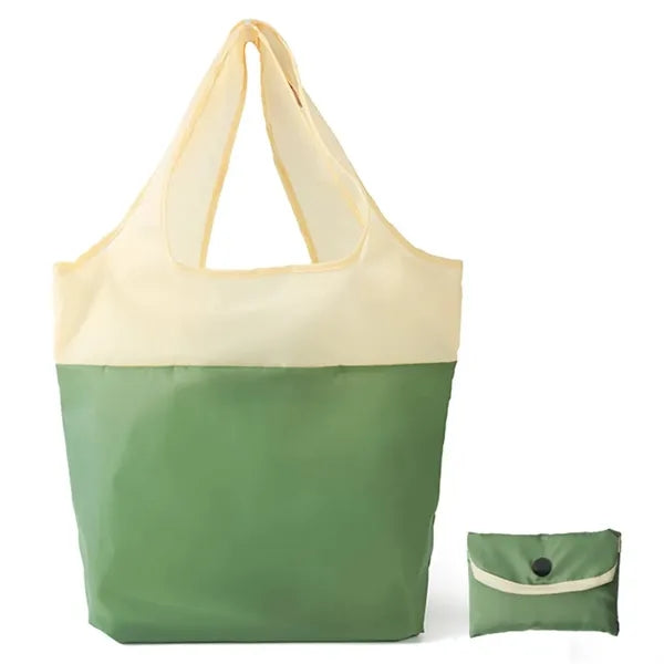 Two-Tone Folding Shopping Bag