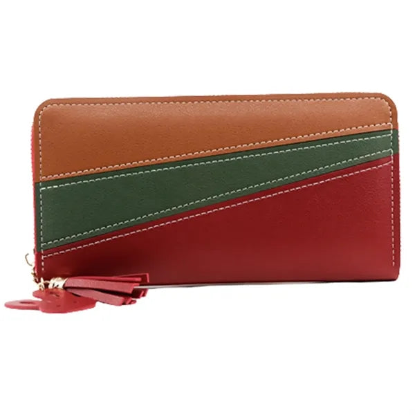 Double Zippered Layer Women'S Wallet