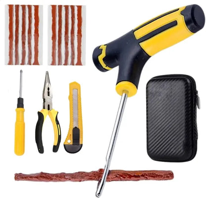 Portable Car Tire Repair  Emergency Kit Tools Set