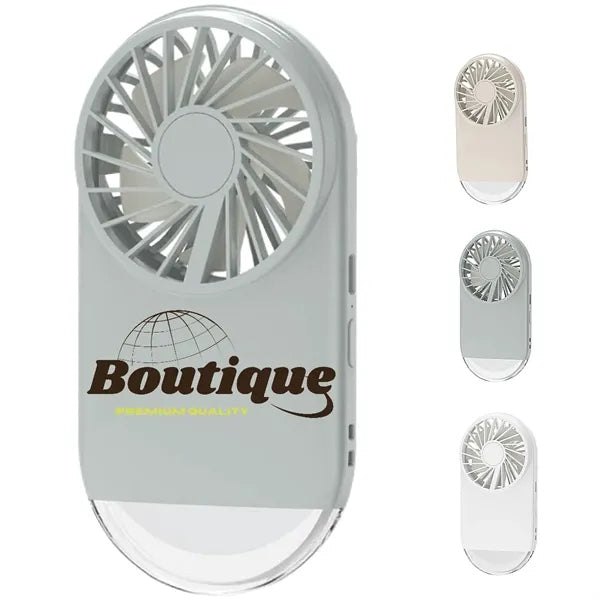 Customizable LOGO Handheld Outdoor Portable Fan With Light