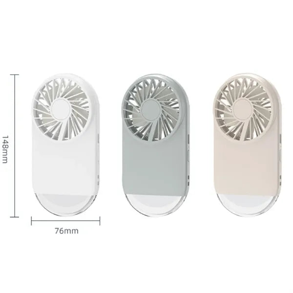 Customizable LOGO Handheld Outdoor Portable Fan With Light