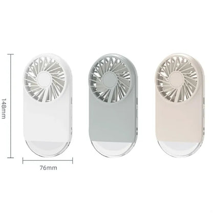 Customizable LOGO Handheld Outdoor Portable Fan With Light