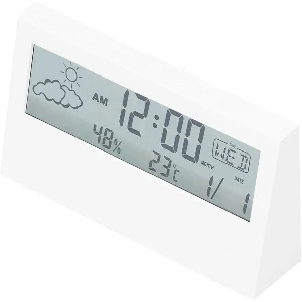 Electronic Alarm Clock With Temperature Humidity Display