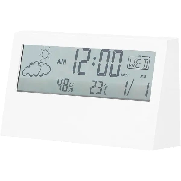 Electronic Alarm Clock With Temperature Humidity Display