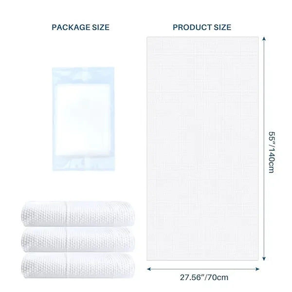 Disposable Individually Wrapped Thick Absorbent Bath Towel