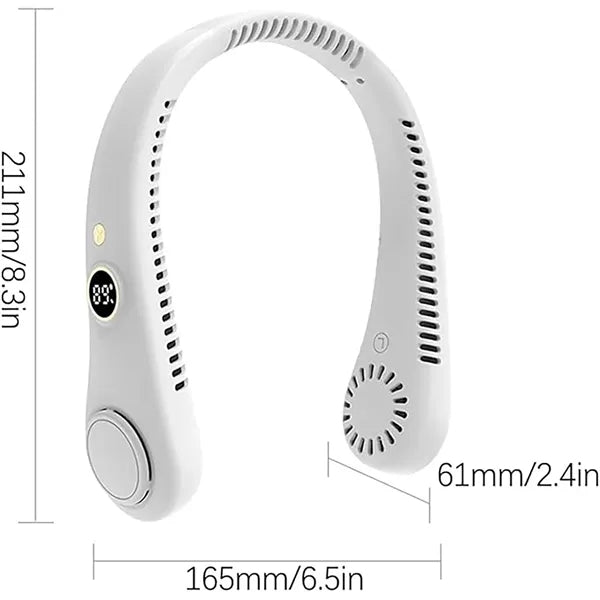 Neck-Mounted USB Rechargeable Digital Display Sports Fan