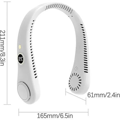 Neck-Mounted USB Rechargeable Digital Display Sports Fan