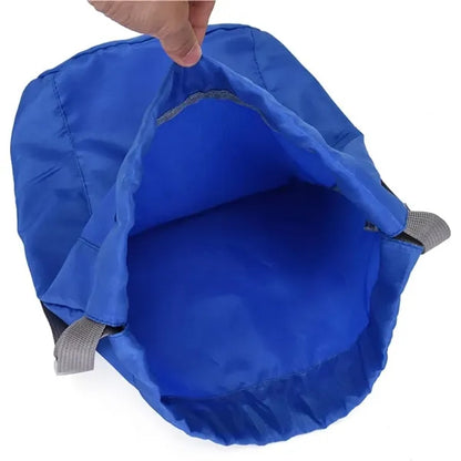 Solid Color Drawstring Backpack Leisure Travel Gym Bag