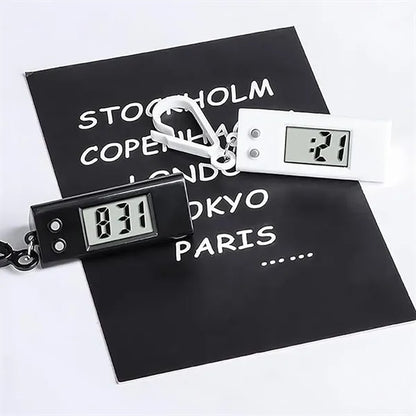 Electronic Watch Keychain Portable Pocket Digital Clock