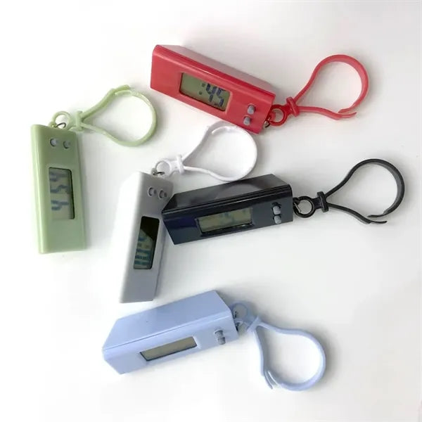 Electronic Watch Keychain Portable Pocket Digital Clock