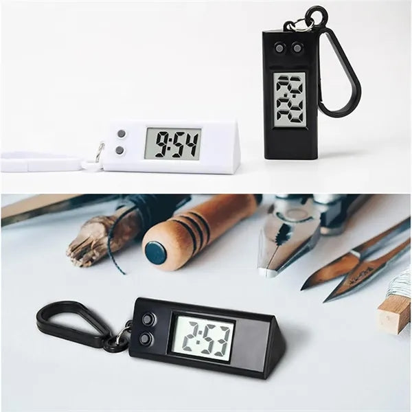 Electronic Watch Keychain Portable Pocket Digital Clock