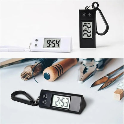 Electronic Watch Keychain Portable Pocket Digital Clock