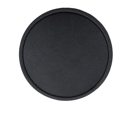 Round PU Leather Waterproof Non-Slip Heat Insulation Coaster