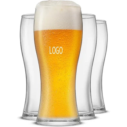Personalized 16oz pilsner beer glasses