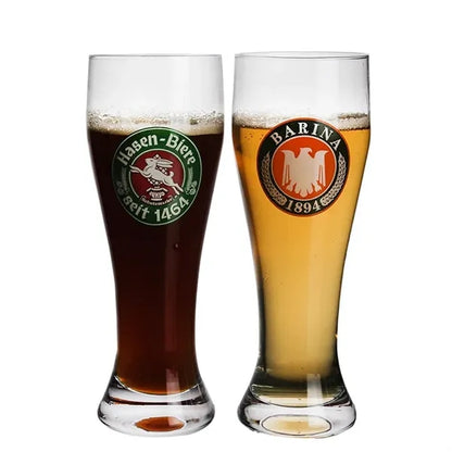 Personalized 16oz pilsner beer glasses