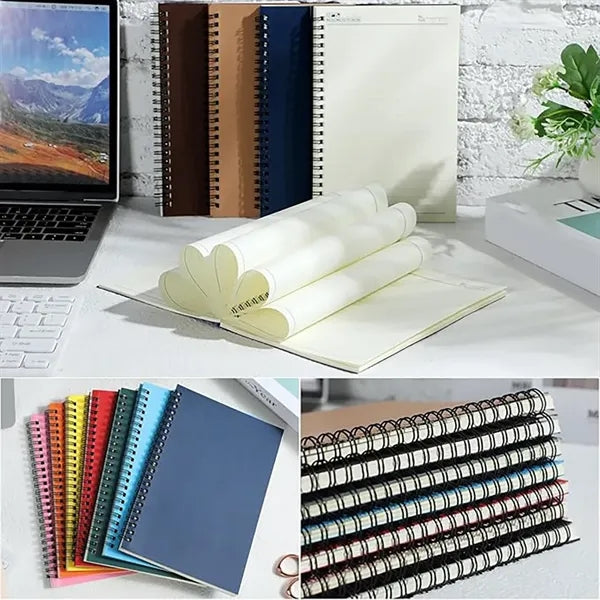 A5 Kraft Paper Coil Notebooks In Various Colors