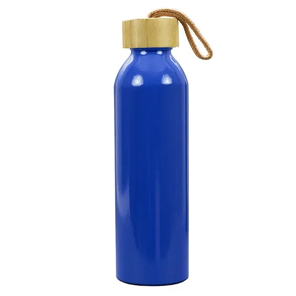 22oz Recycled RPET Aluminum Bottle With a Bamboo Lid