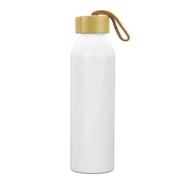 22oz Recycled RPET Aluminum Bottle With a Bamboo Lid
