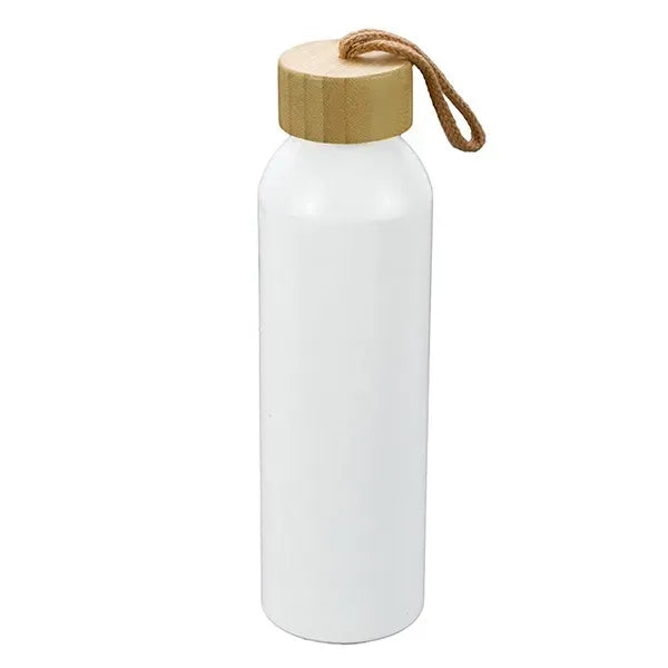 22oz Recycled RPET Aluminum Bottle With a Bamboo Lid