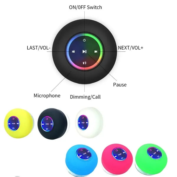 Mini Bluetooth Shower Speaker with Suction Cup